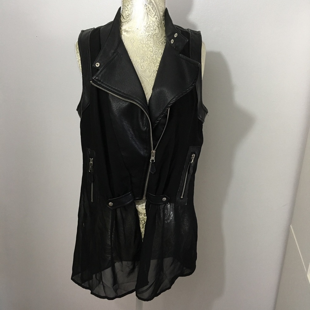 🔥Leather Blouse
